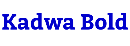 Kadwa Bold fuente